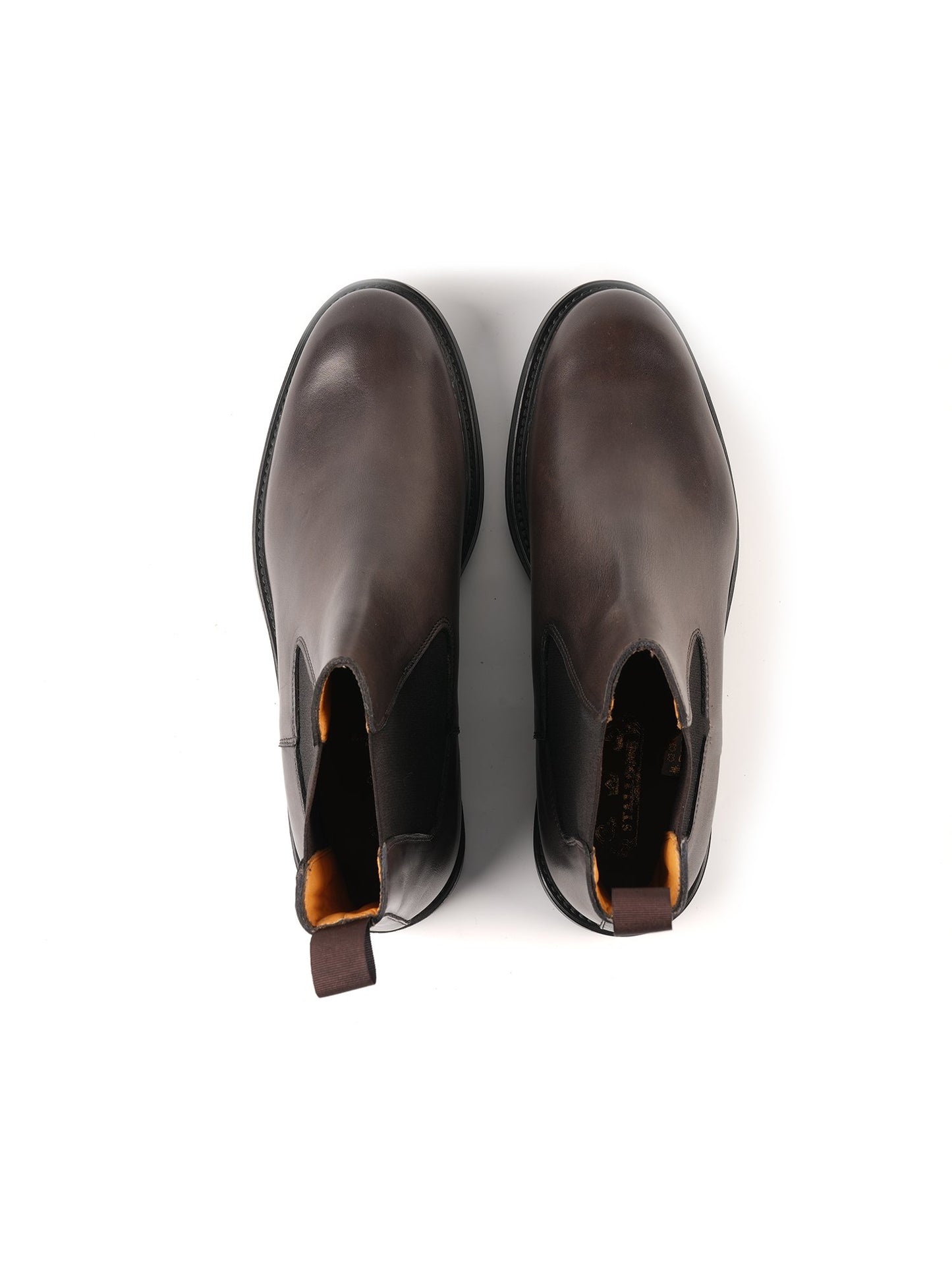 Boots marron en cuir