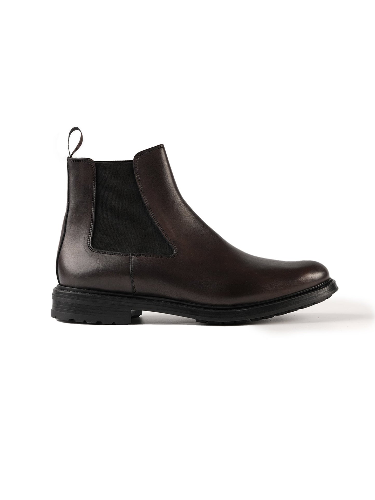 Boots marron en cuir