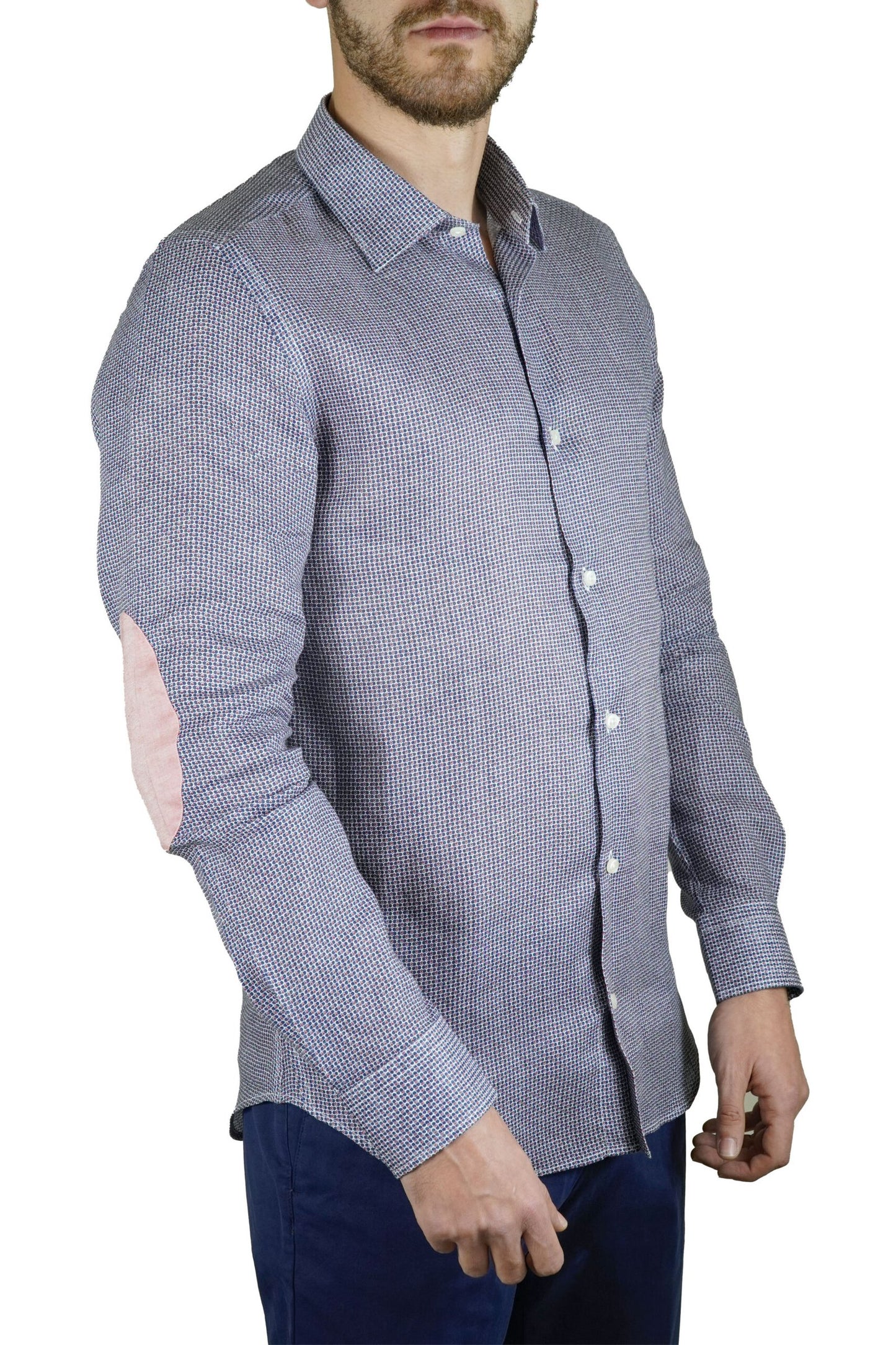 Chemise Bleu à Coudières