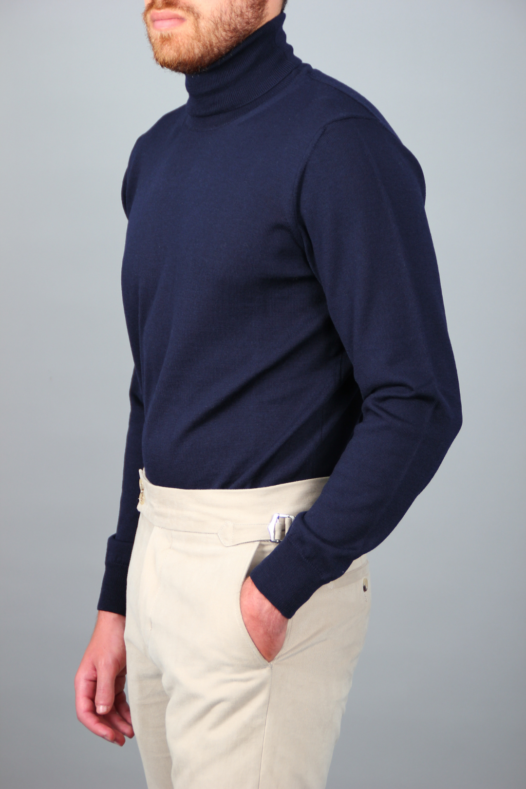 Col Monté Bleu Marine