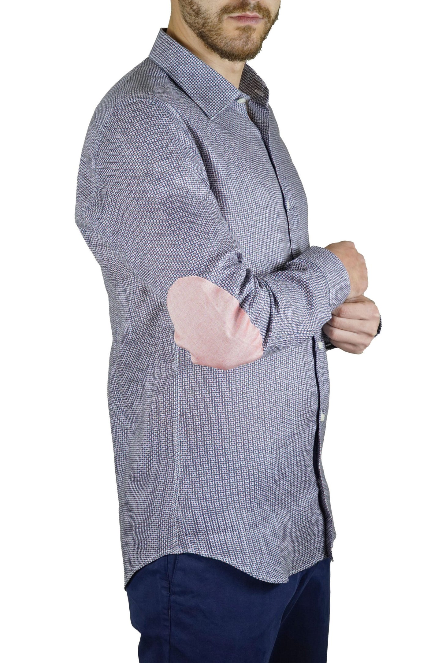 Chemise Bleu à Coudières