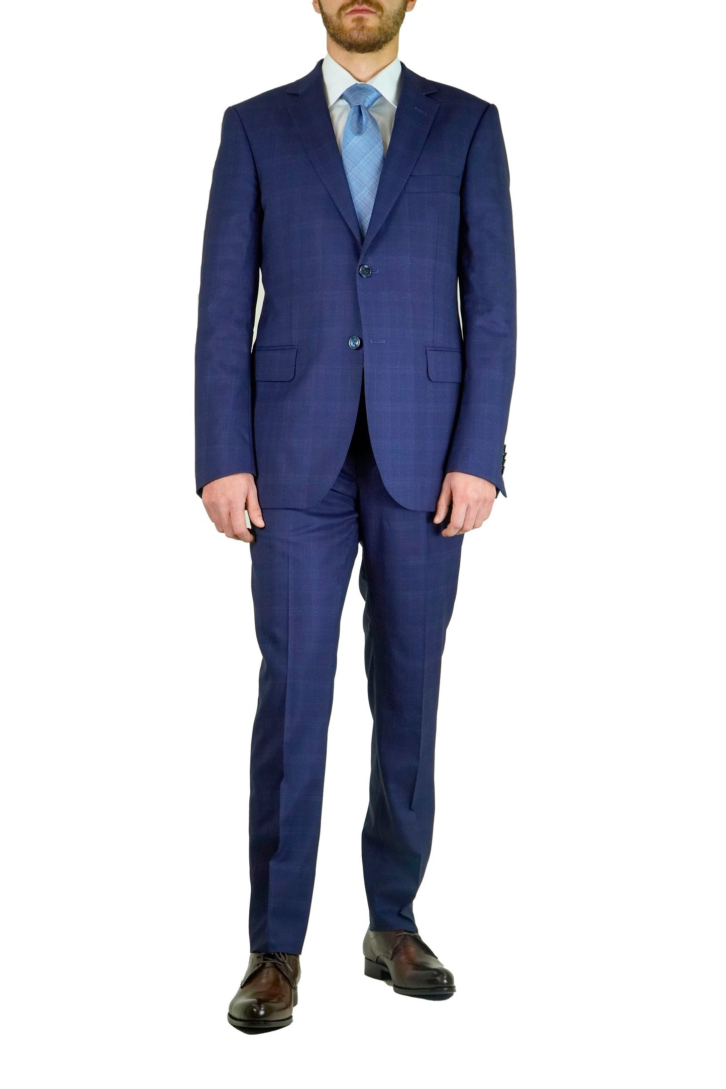 Costume Napoli Bleu à Carreaux