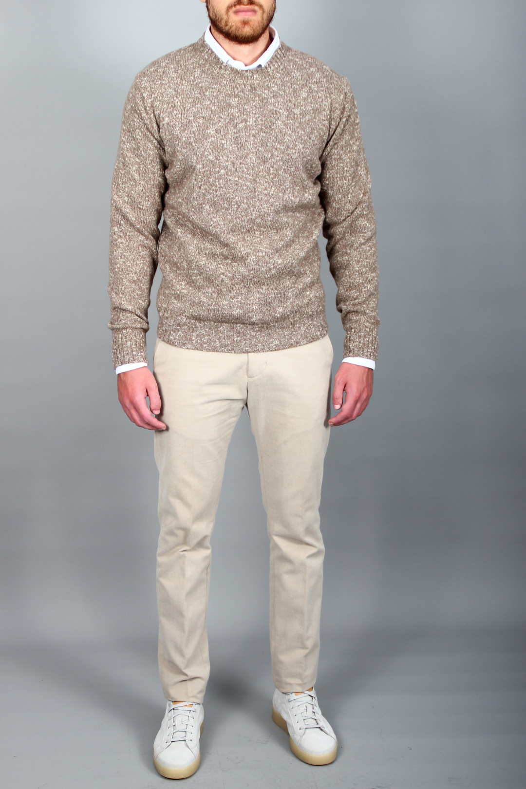 Pull Beige Texturé