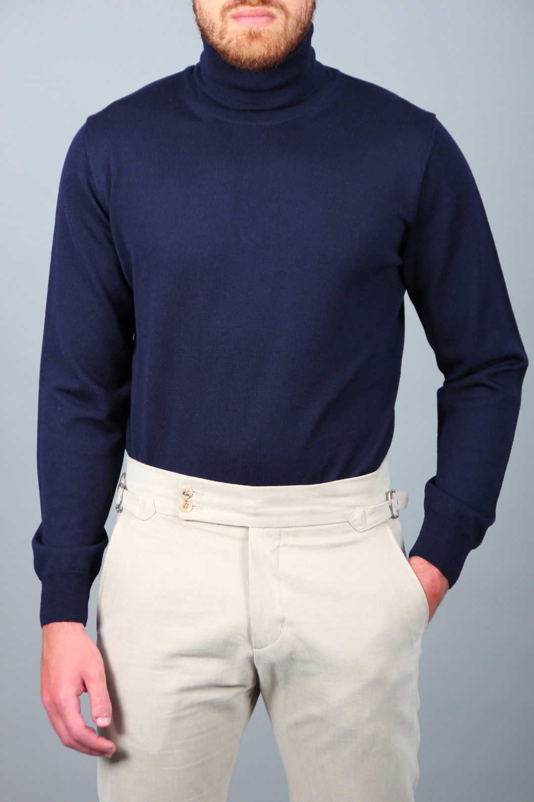 Col Monté Bleu Marine