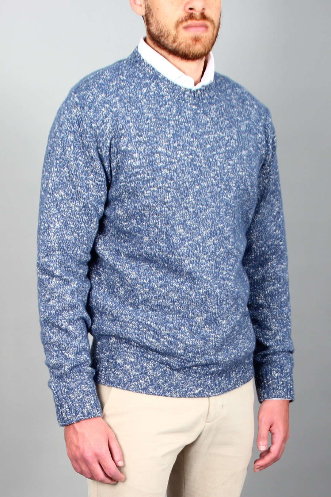Pull Bleu Texturé