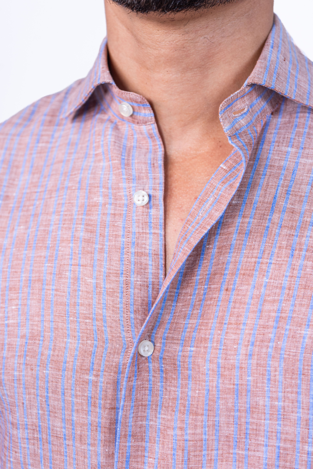 Chemise Marron rayée