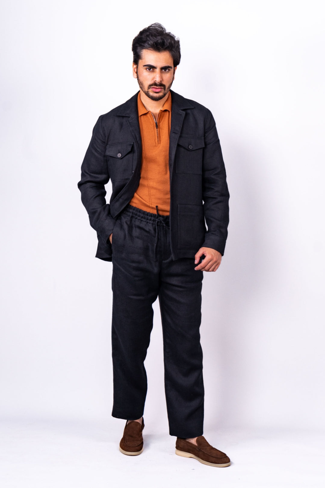 Veste Saharienne Noir