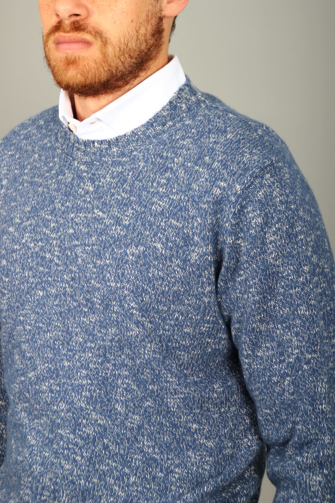 Pull Bleu Texturé