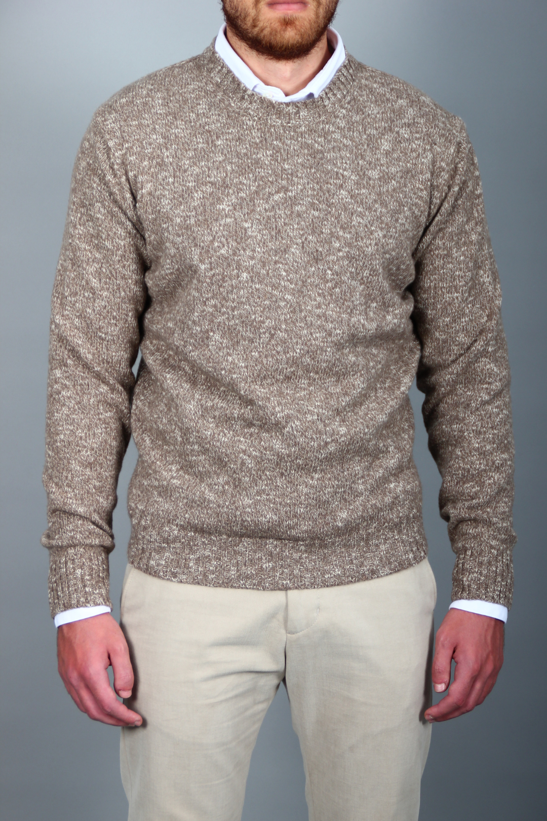 Pull Beige Texturé