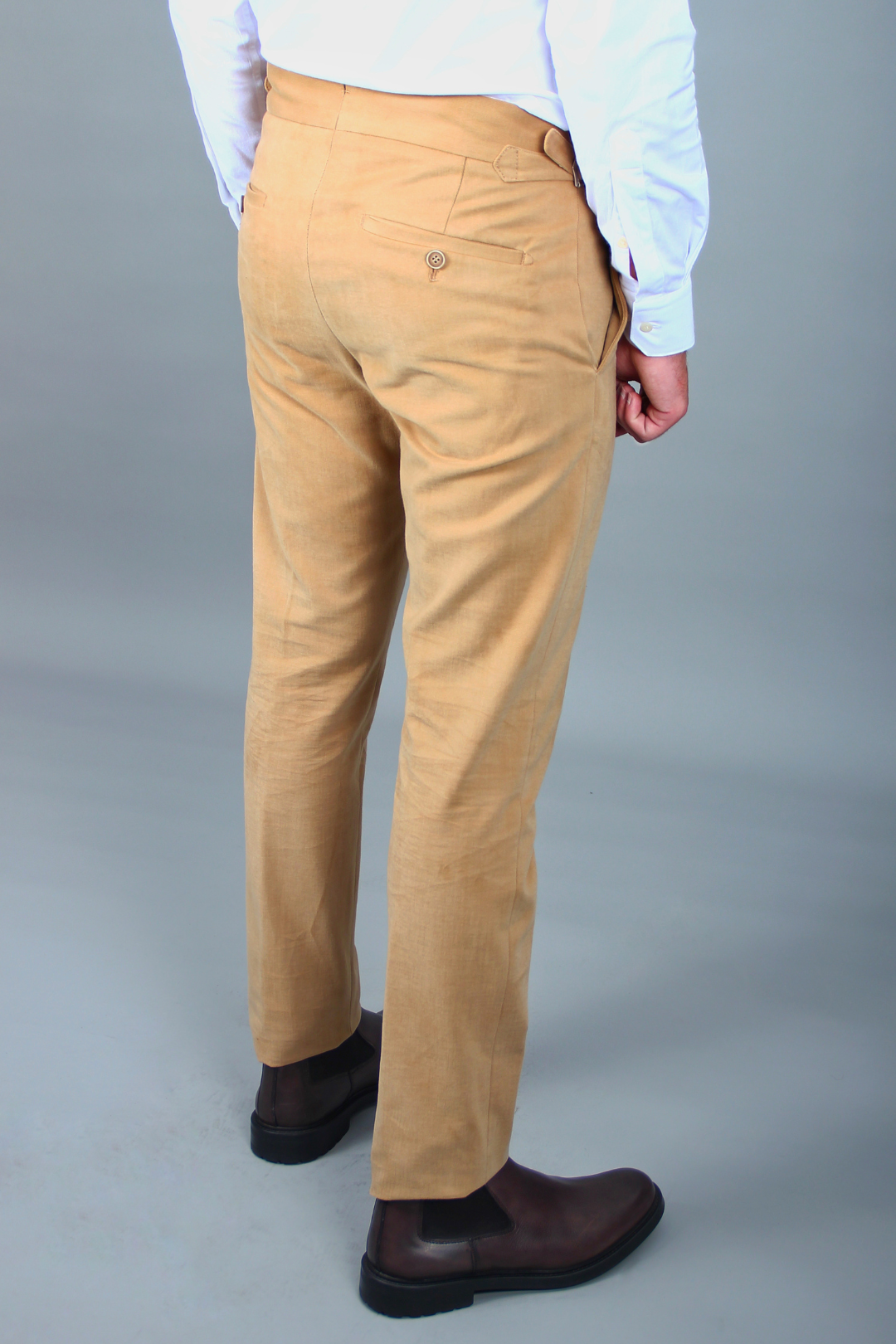 Pantalon Roma Camel Taille Haute
