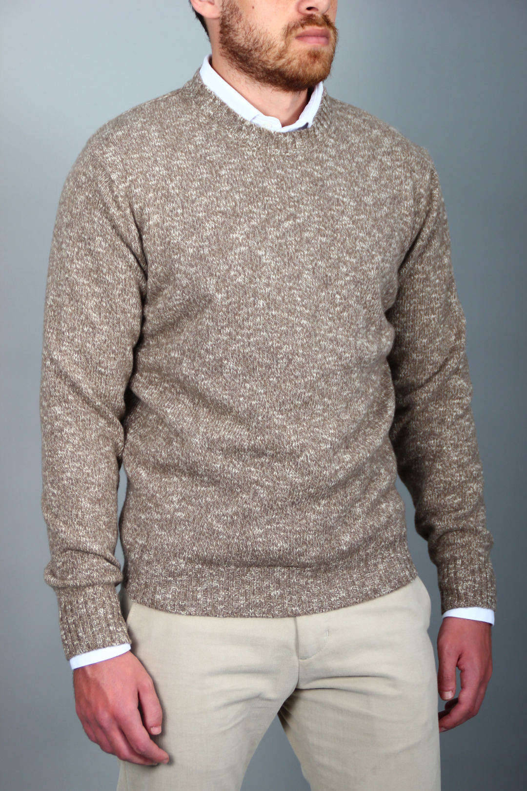Pull Beige Texturé