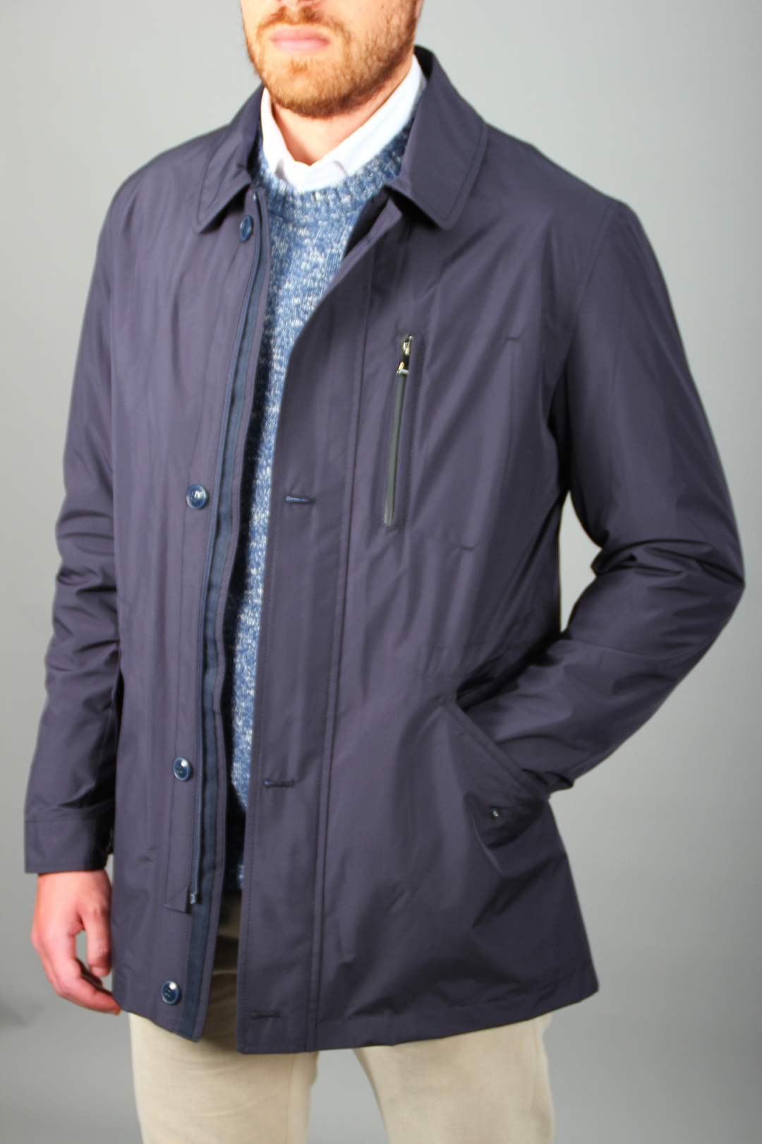 Pull Bleu Texturé