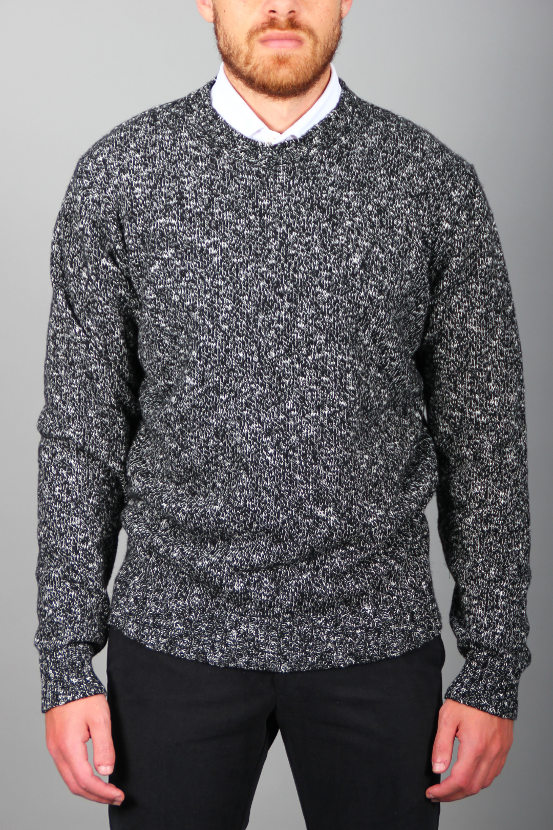Pull Noir Texturé