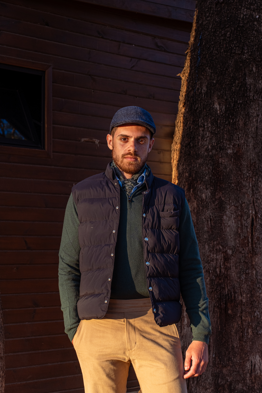 Pull Col Demi-Zip Vert