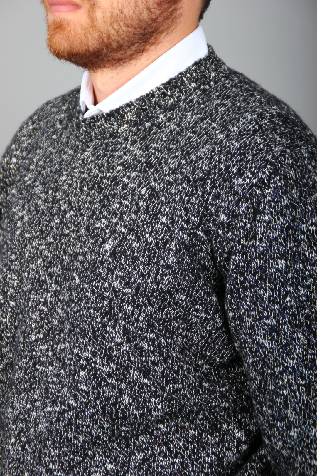 Pull Noir Texturé