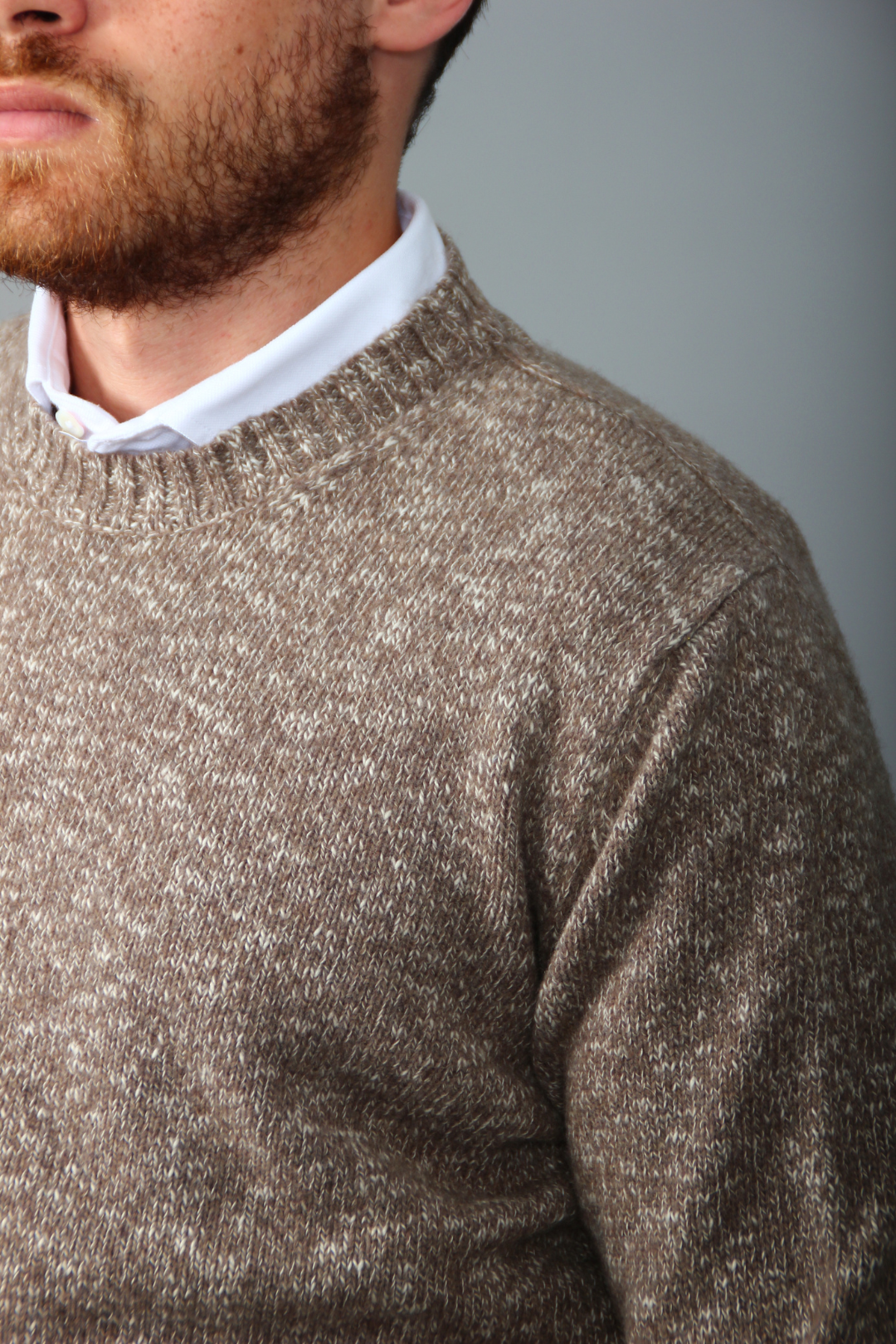Pull Beige Texturé