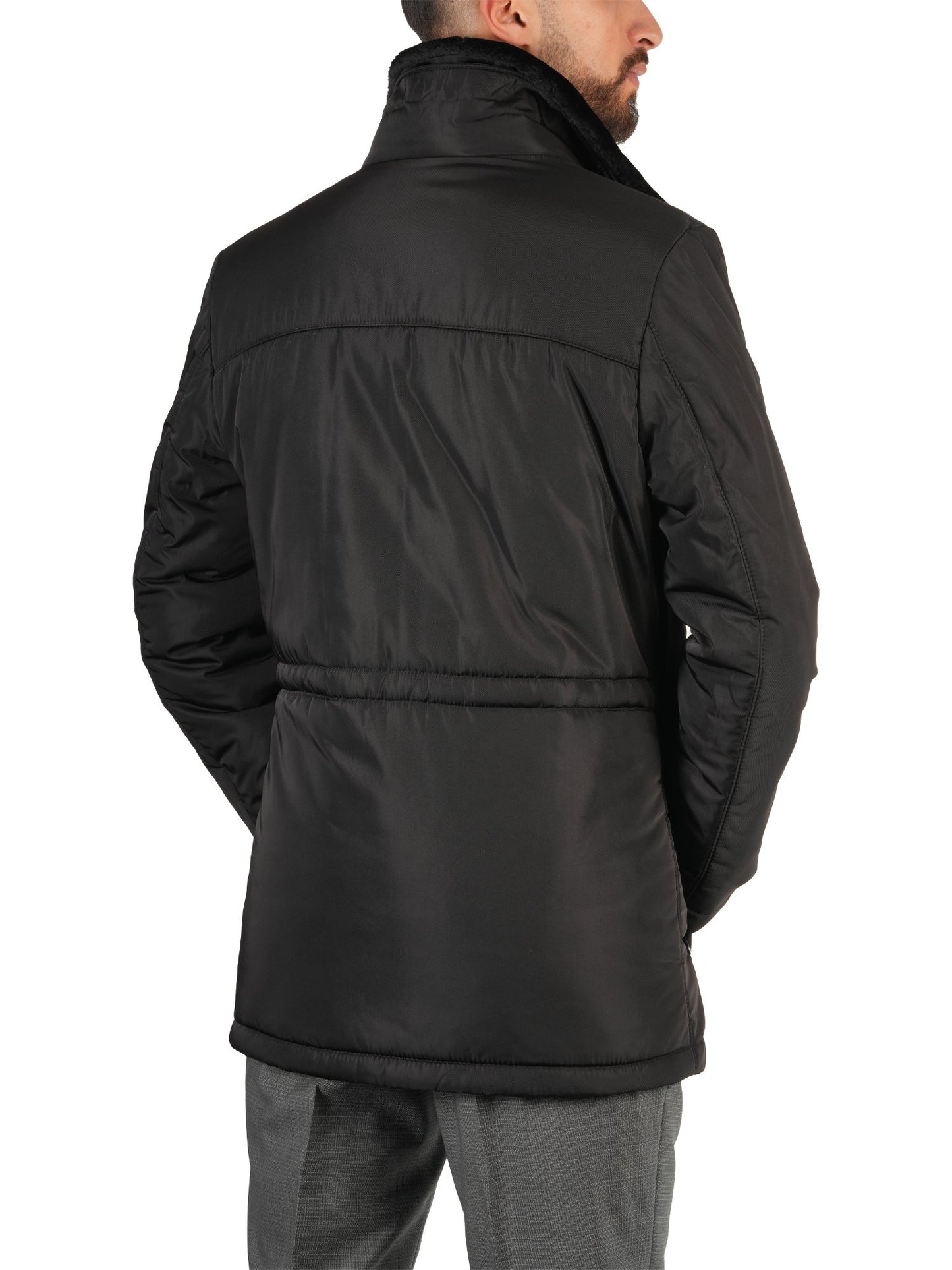 Blouson Noir avec fourrure