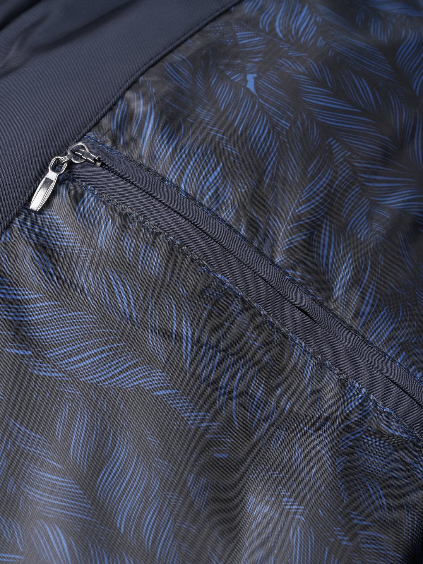 Blouson Bleu avec fourrure