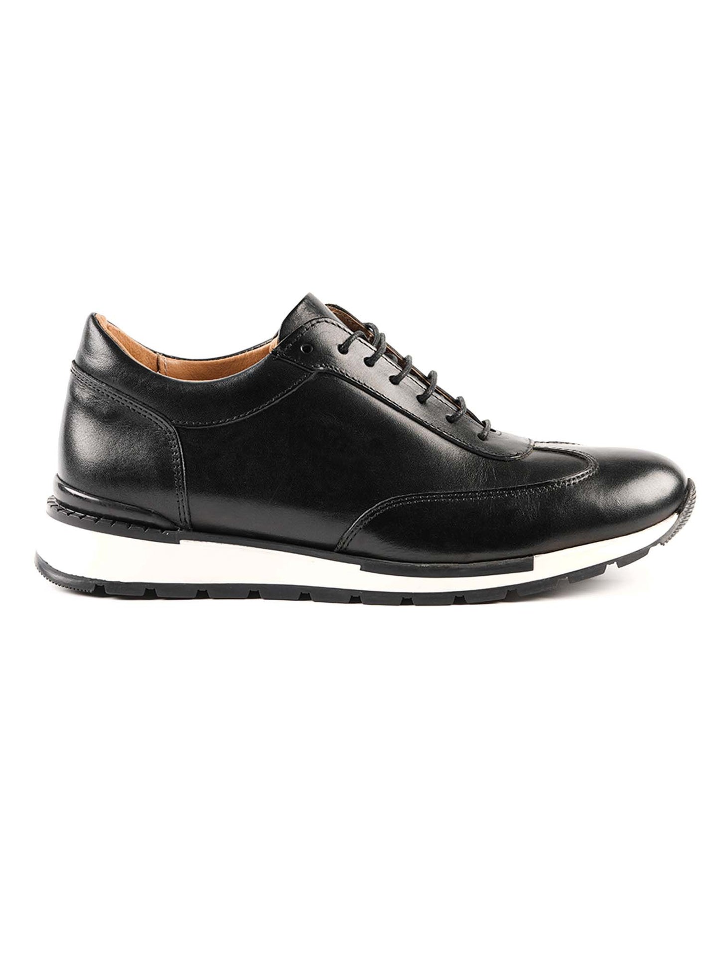 Derby Sneakers Noir en cuir