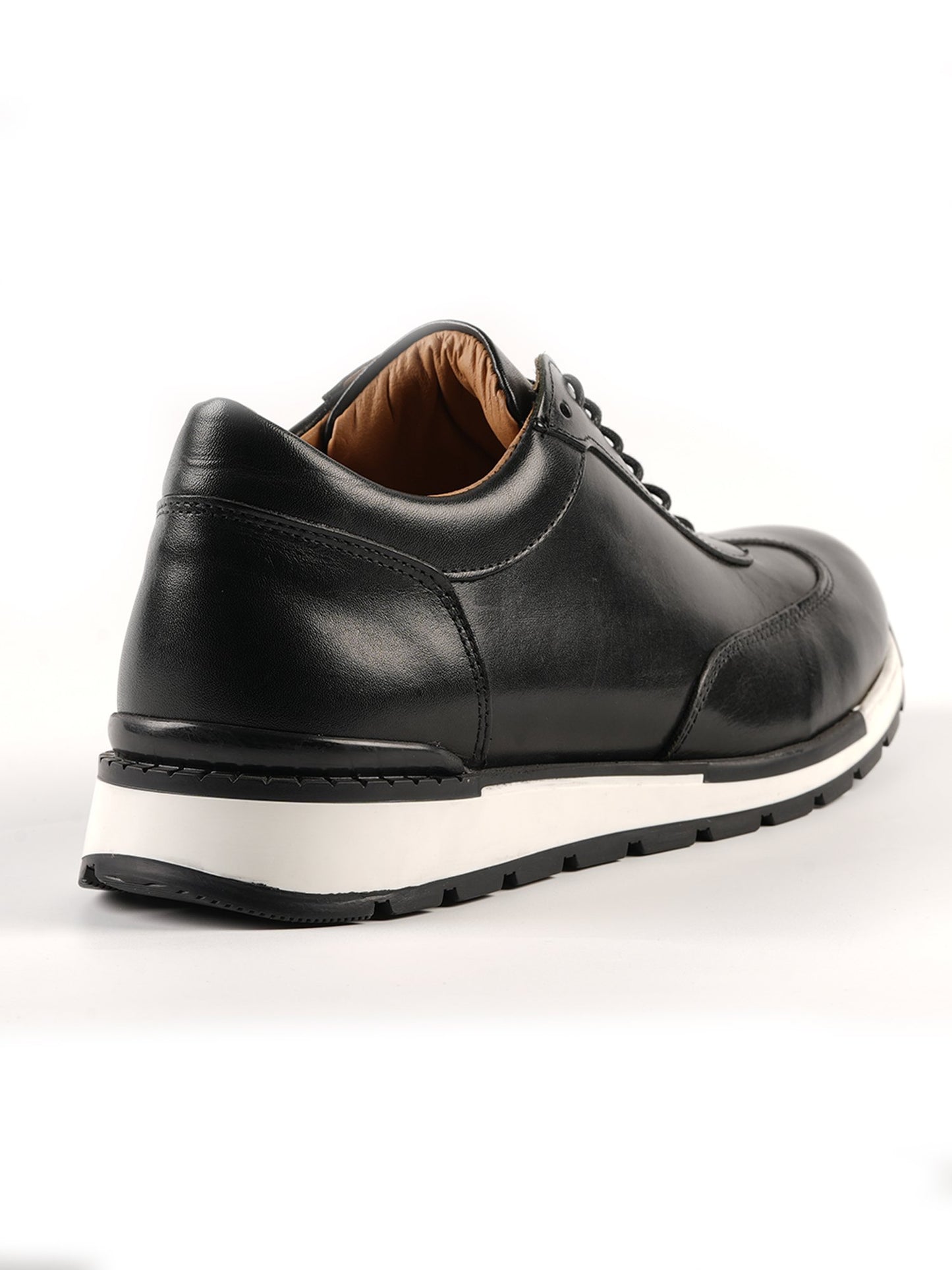 Derby Sneakers Noir en cuir