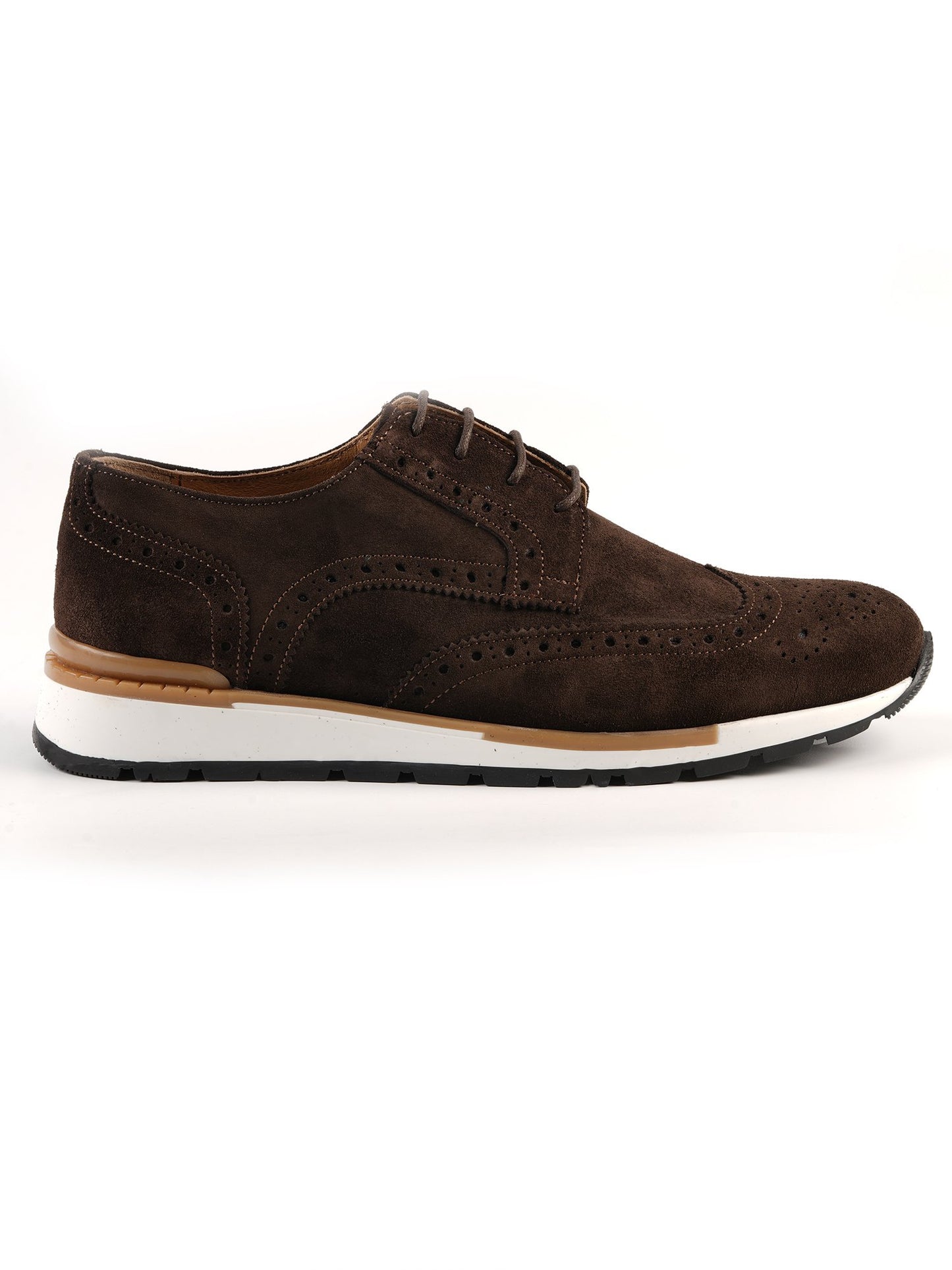 Derby Sneakers Marron en Daim