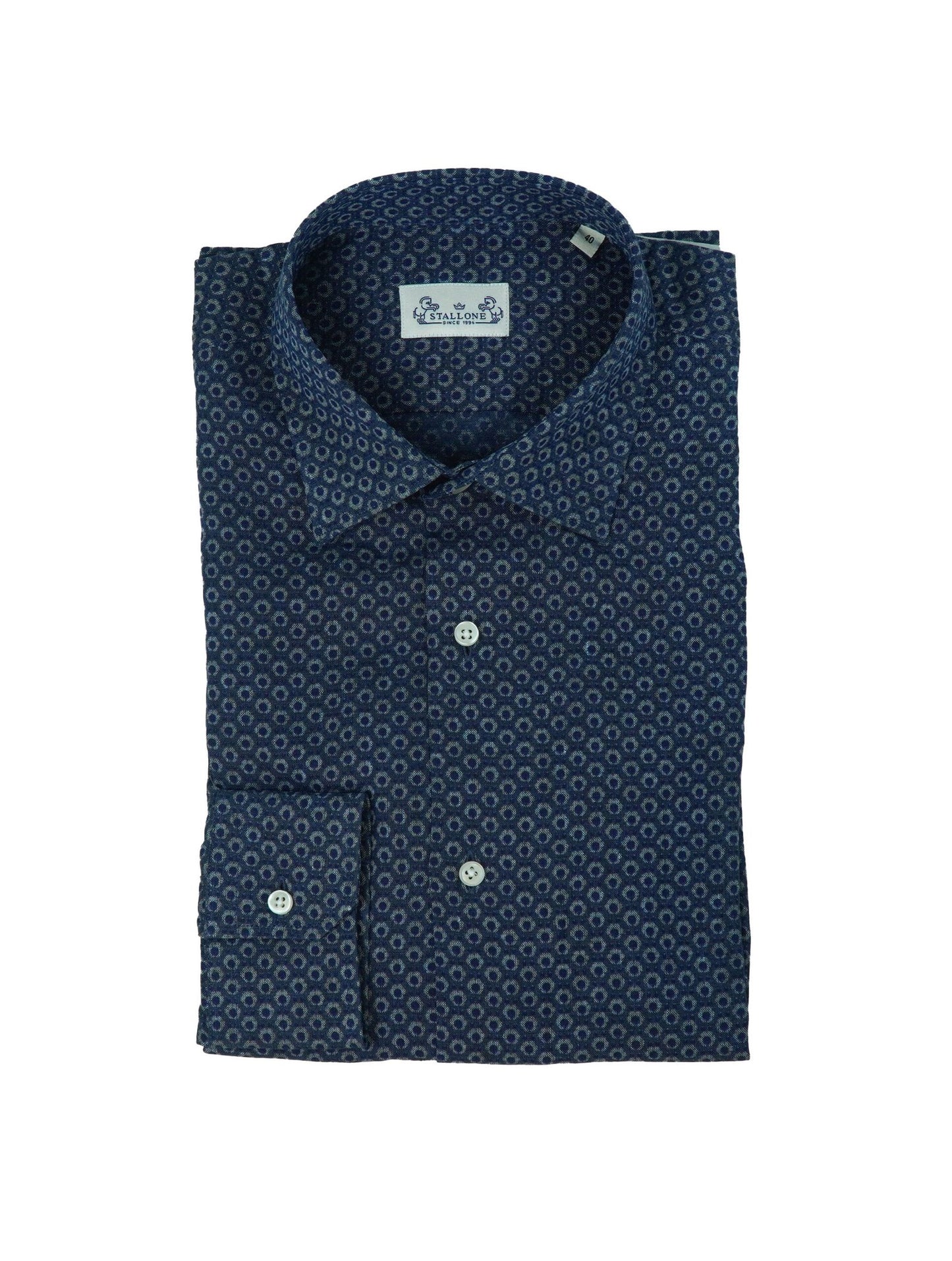 Chemise Bleu à Motifs