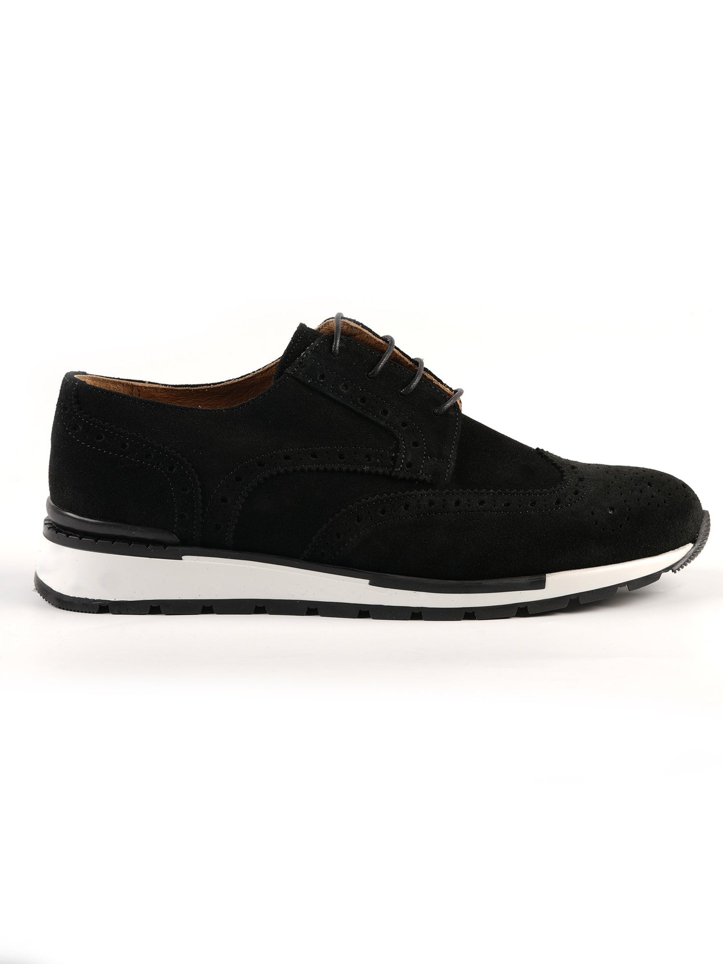 Derby Sneakers Noir en Daim