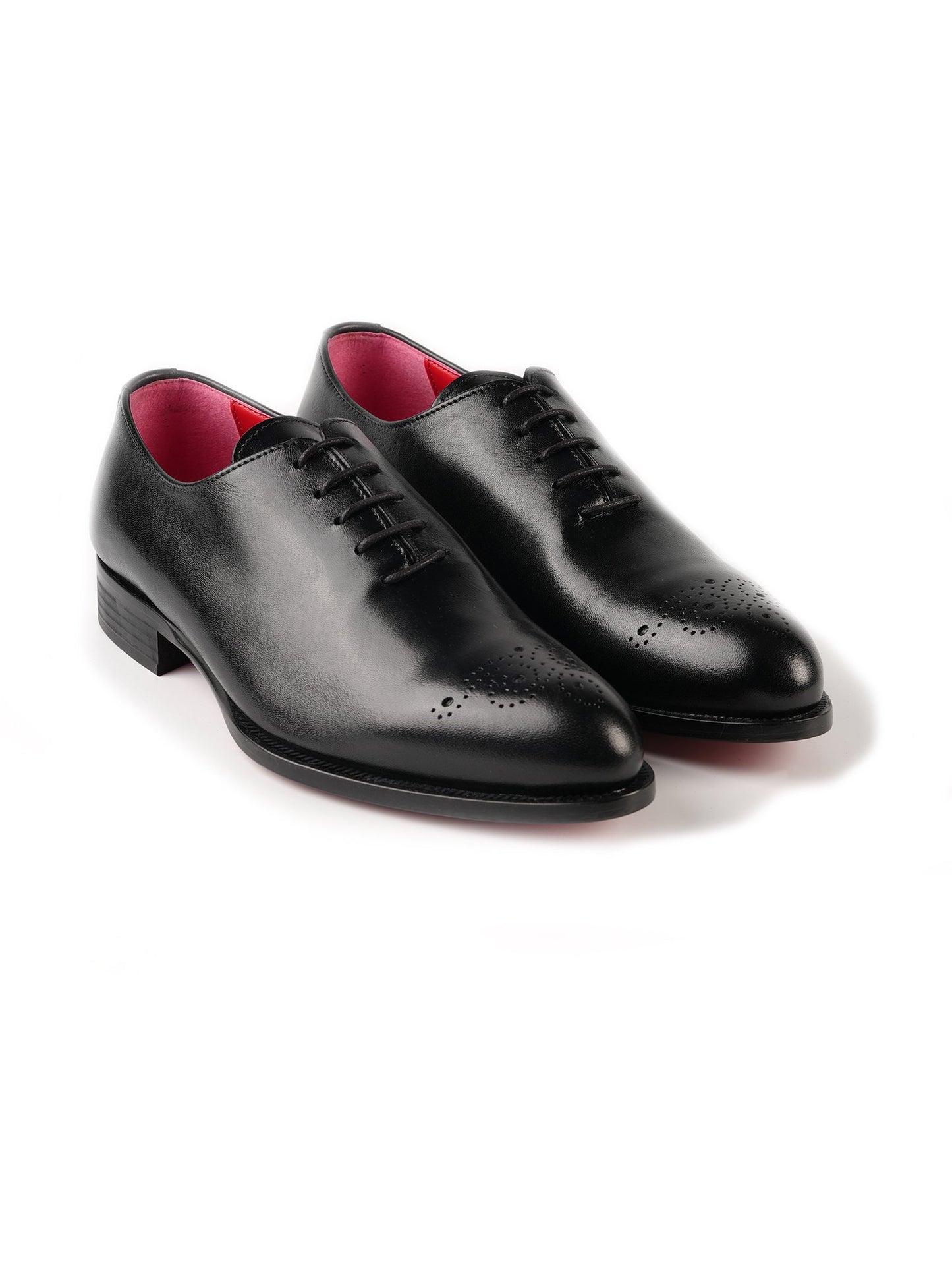 Richelieu Oxfords noirs en cuir