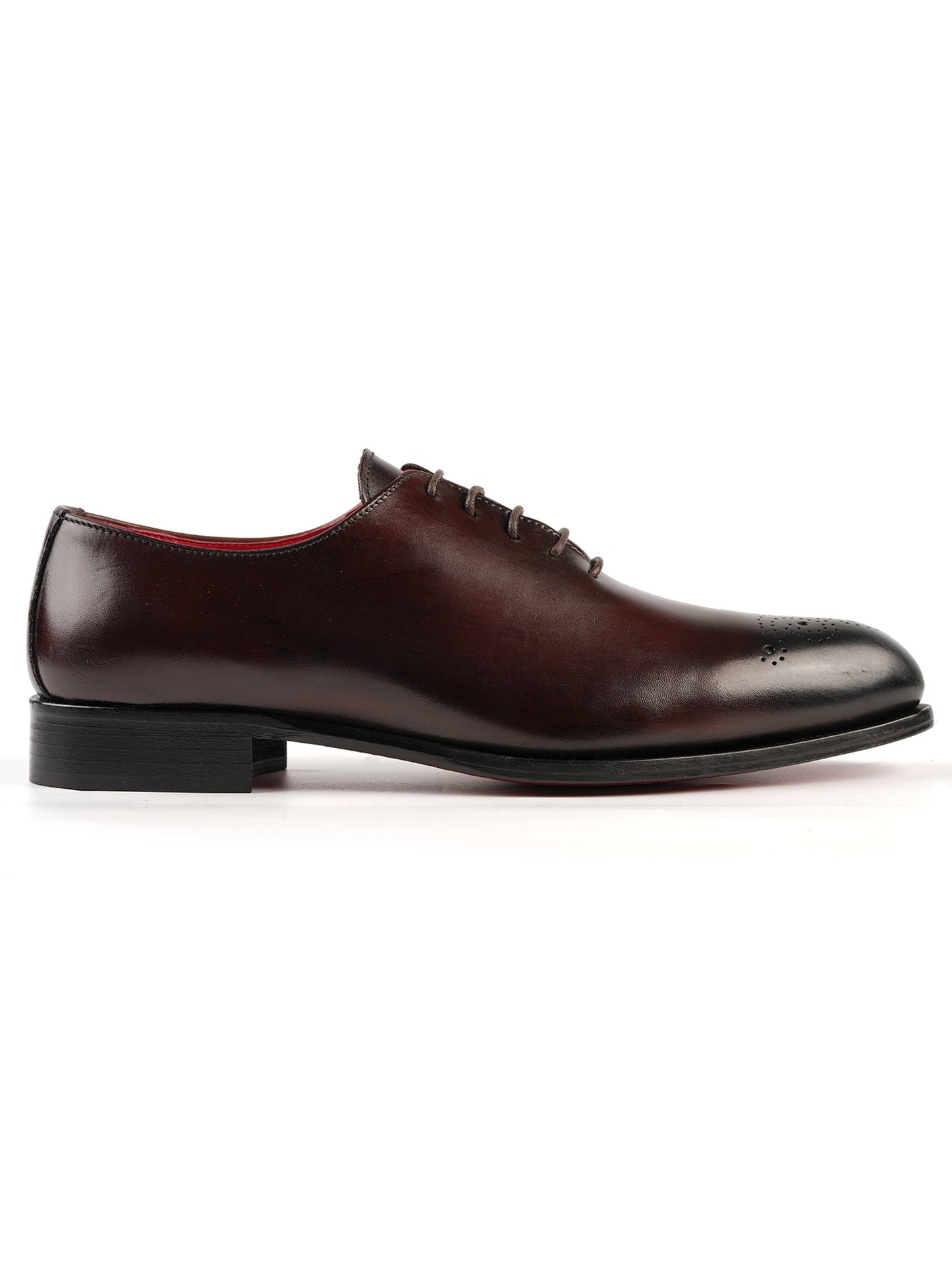 Richelieu oxfords marron en cuir