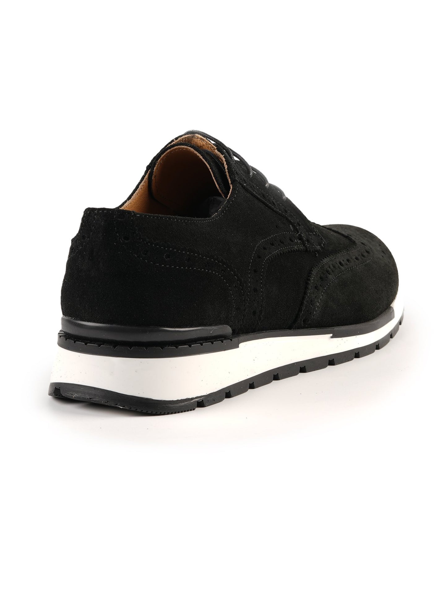 Derby Sneakers Noir en Daim