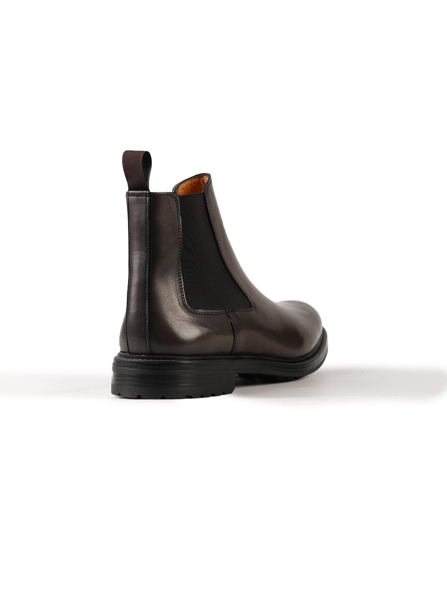 Boots marron en cuir