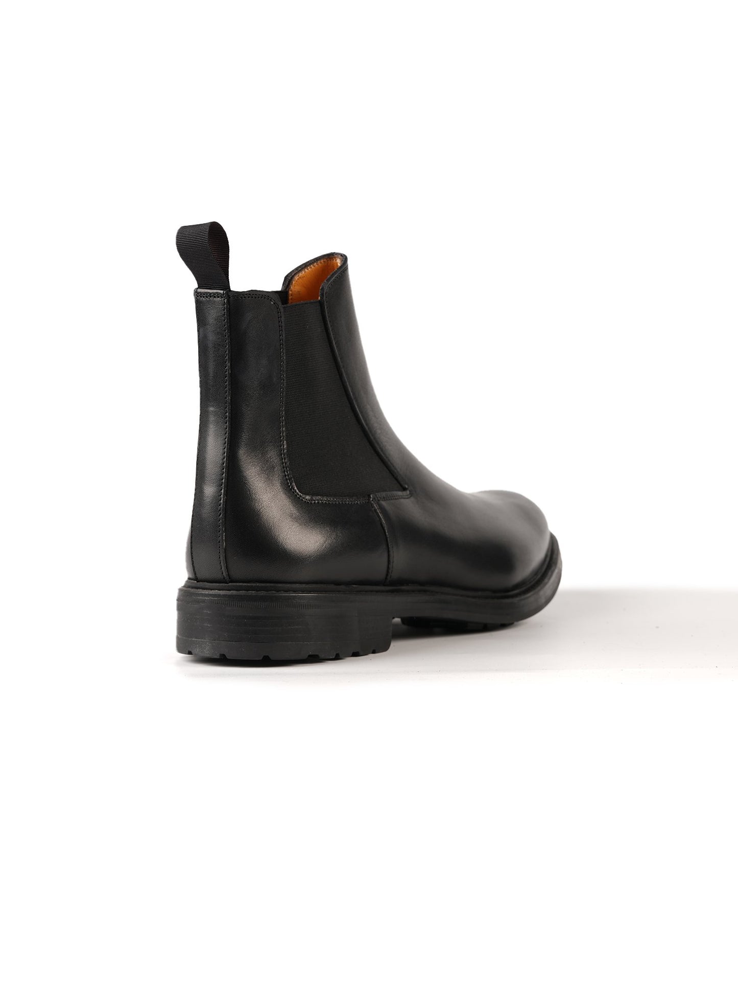 Boots noir en cuir