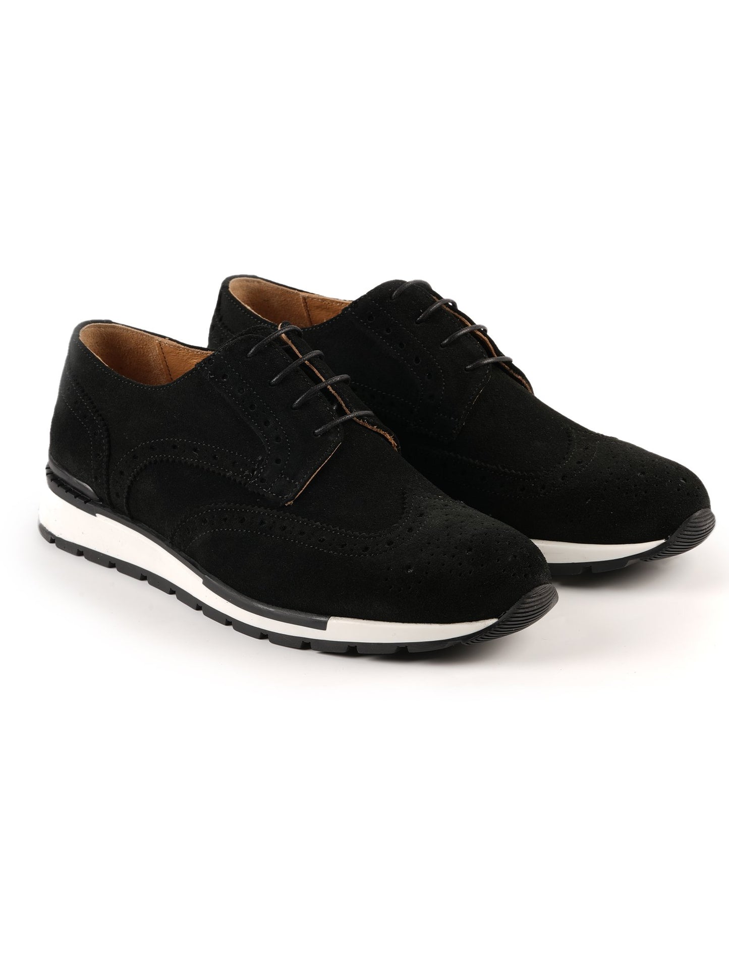 Derby Sneakers Noir en Daim