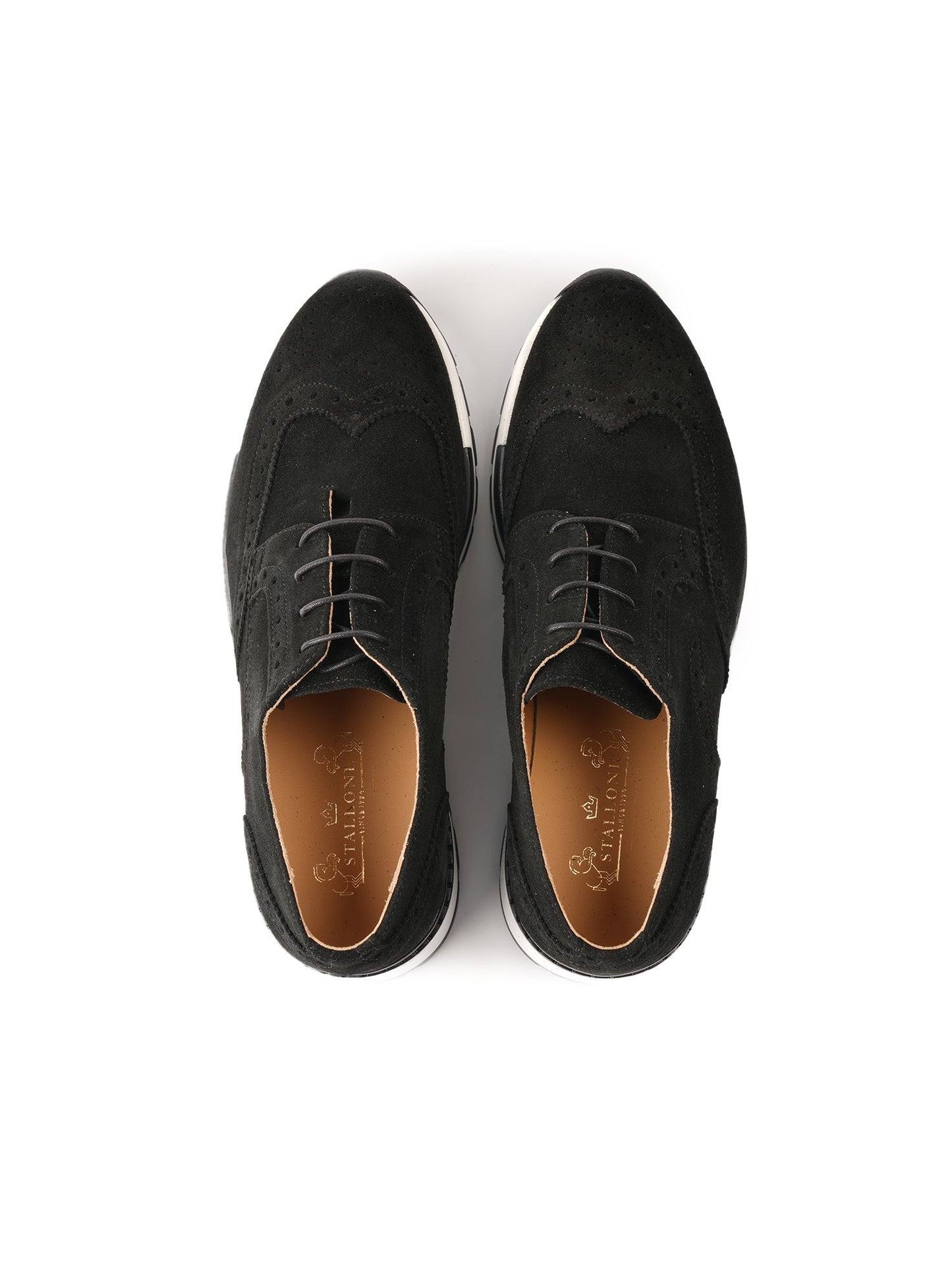 Derby Sneakers Noir en Daim