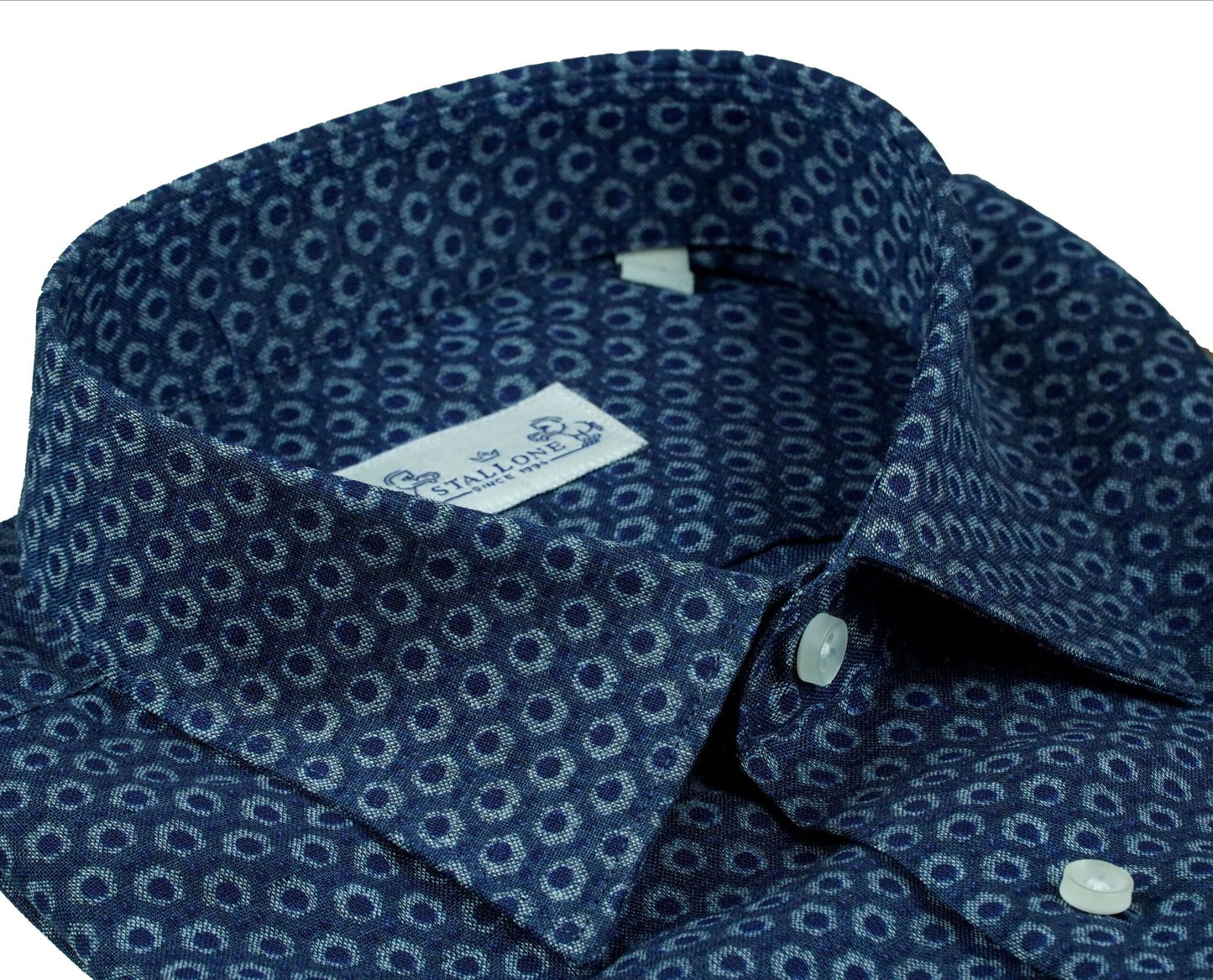 Chemise Bleu à Motifs