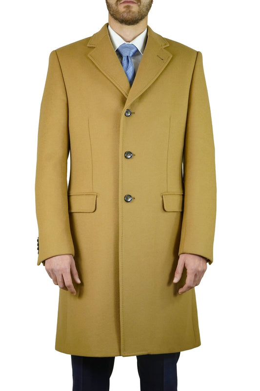 Manteau en cachemire camel