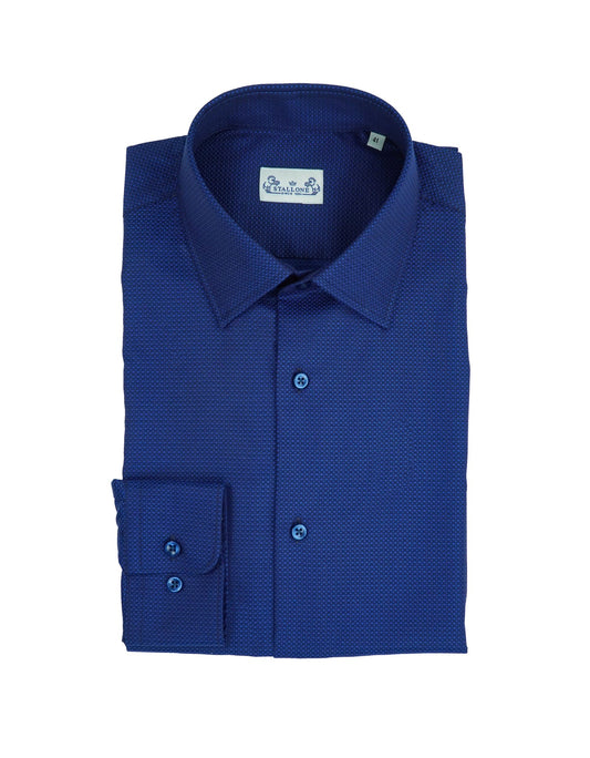 Chemise Bleu à Motifs