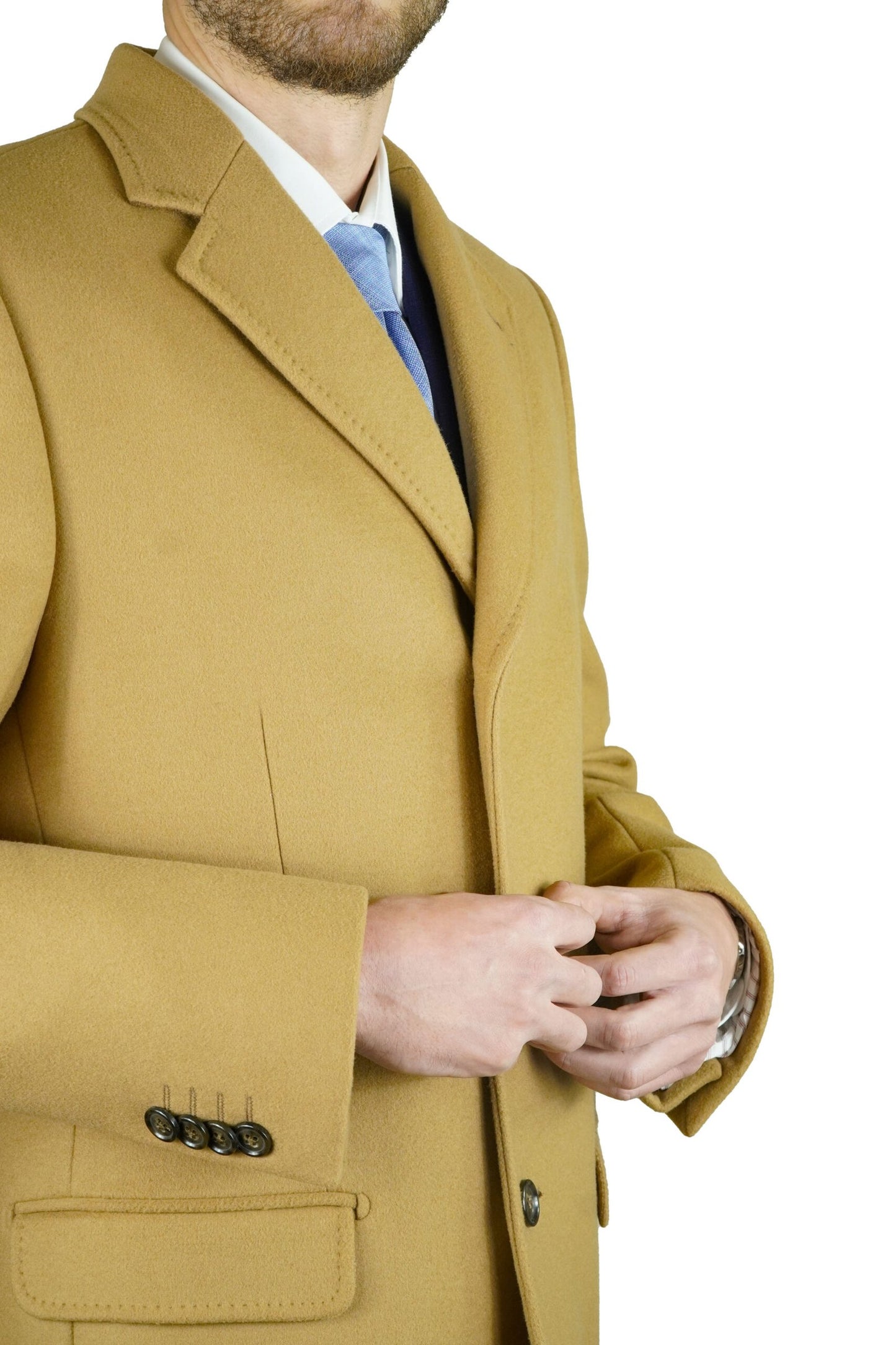 Manteau en cachemire camel