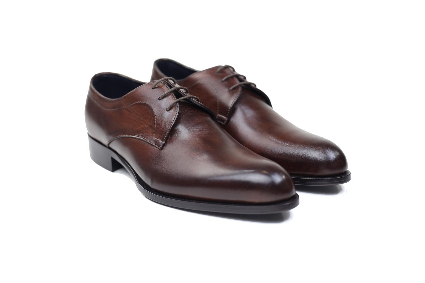 Chaussure trieste en cuir marron