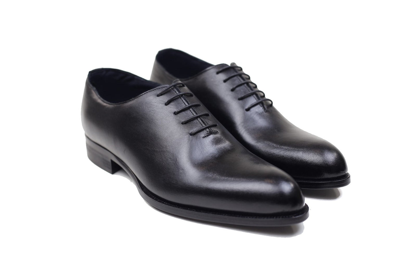 Chaussure roma noire en cuir