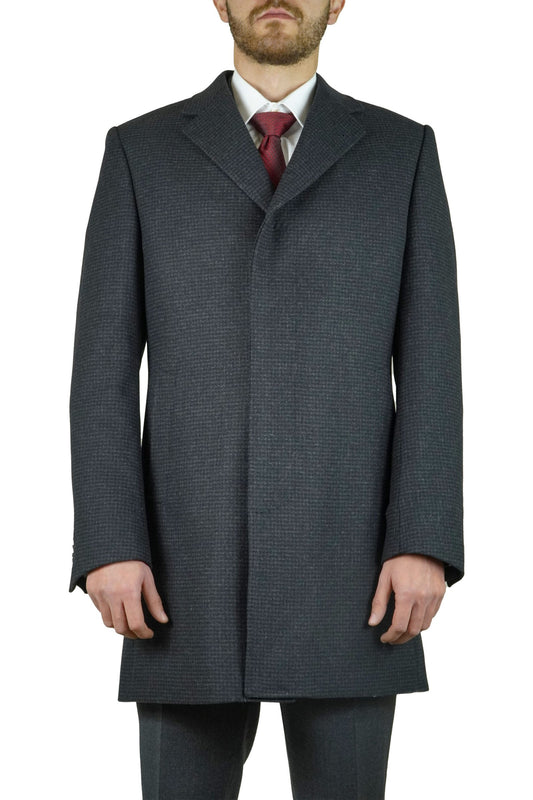 Manteau classique en laine Gris