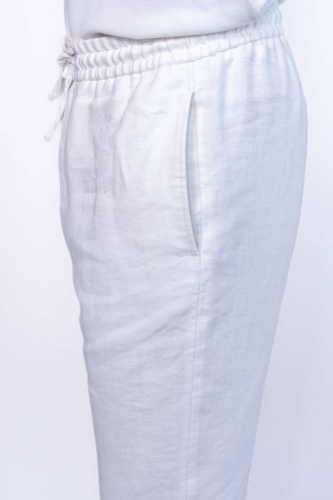 Pantalon Blanc en Lin