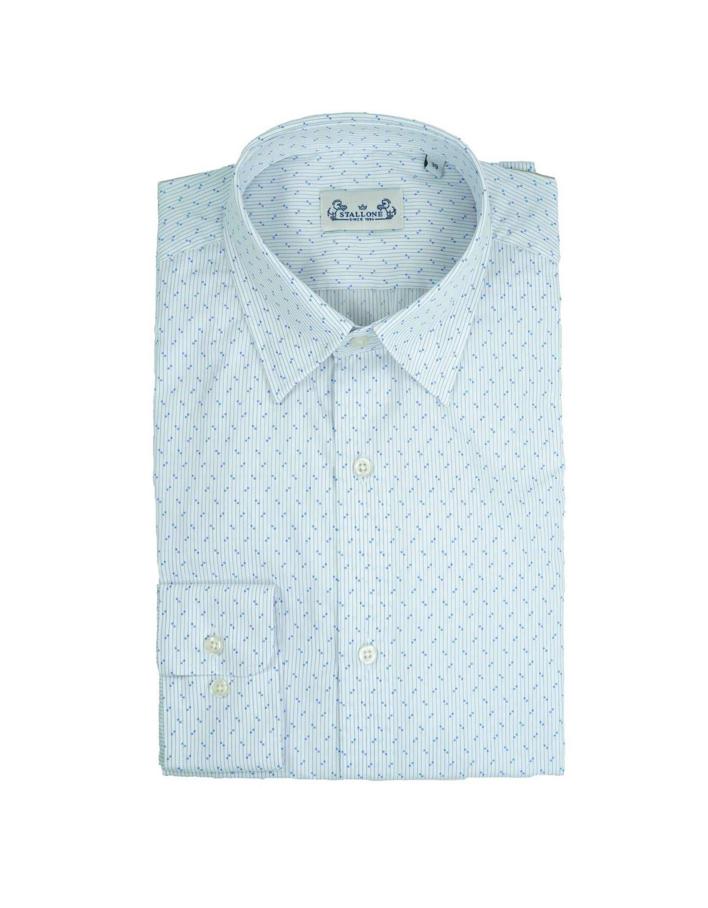 Chemise Blanche à Motifs