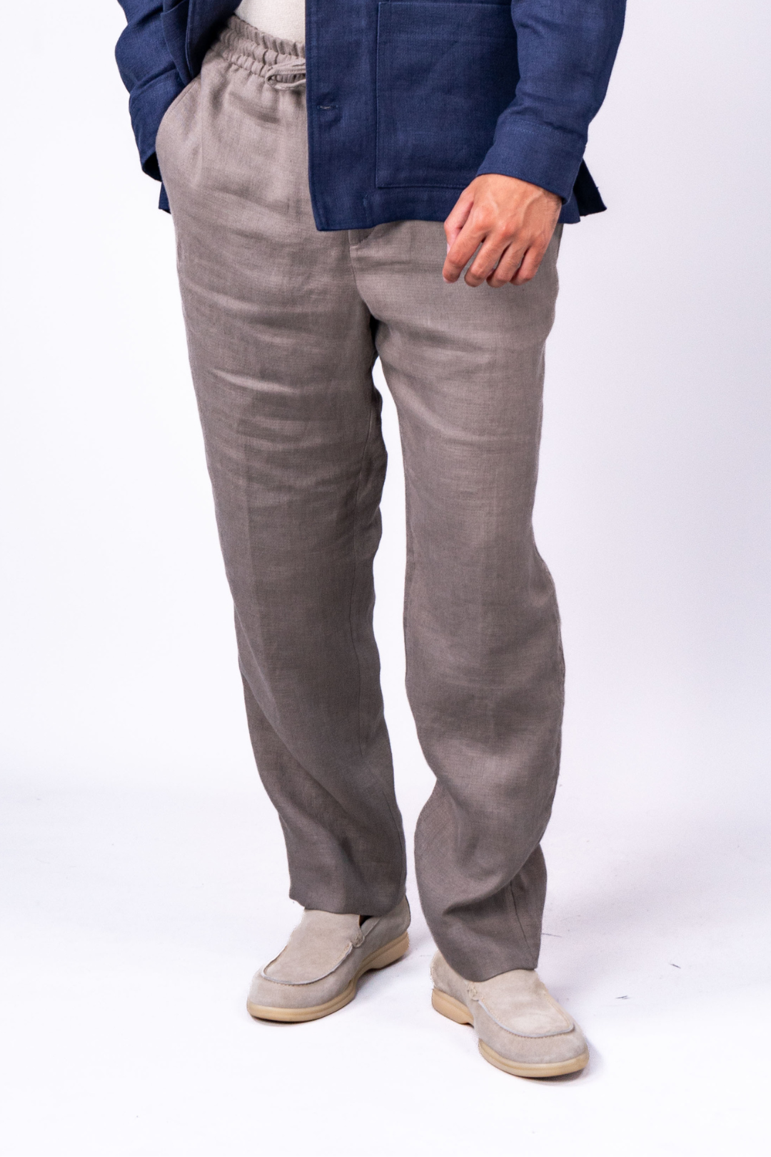 Pantalon Khaki en Lin