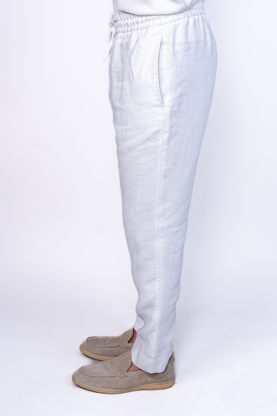 Pantalon Blanc en Lin