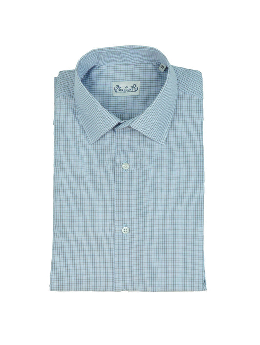 Chemise à carreaux bleu