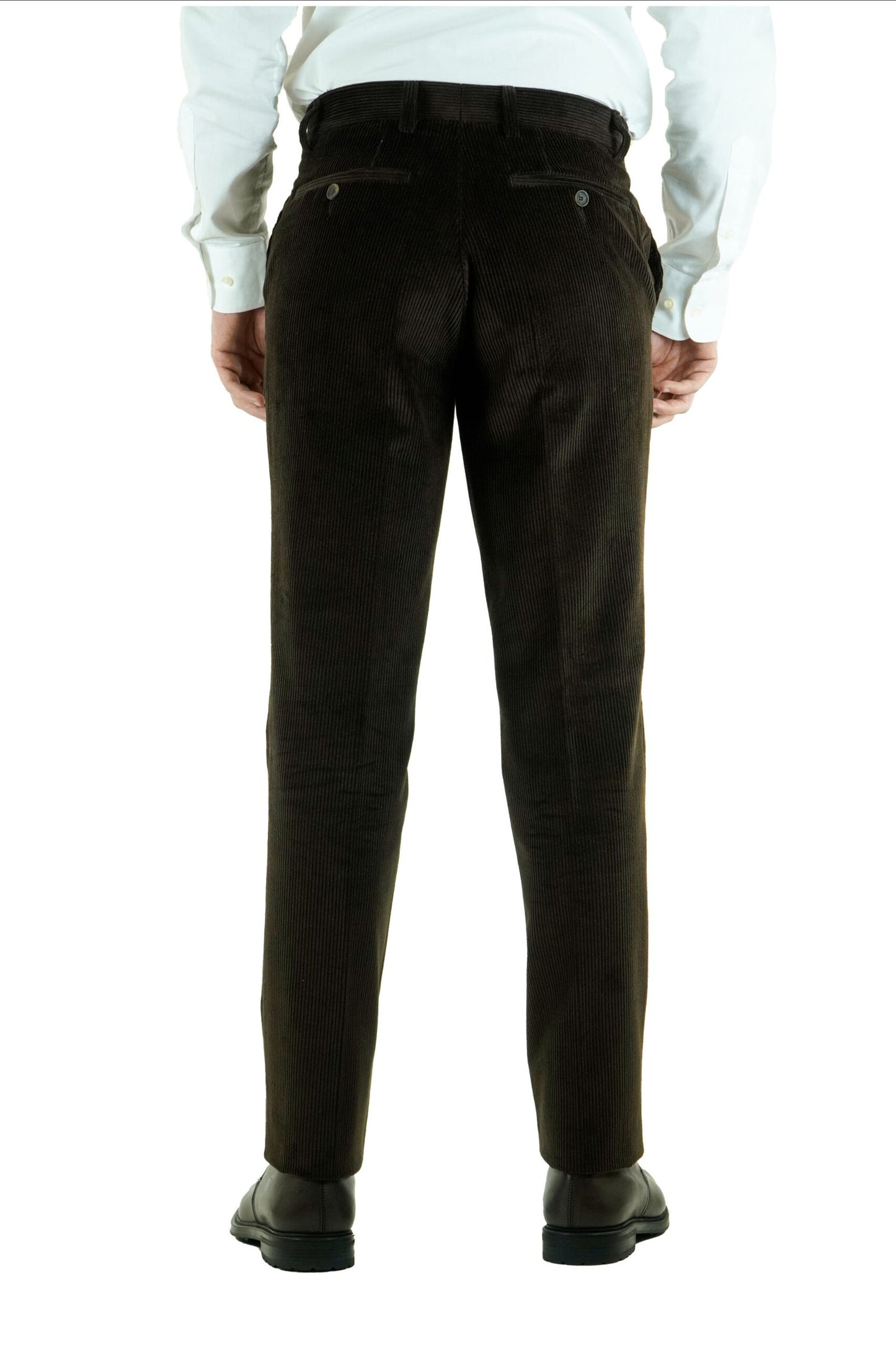 Pantalon marron en velour