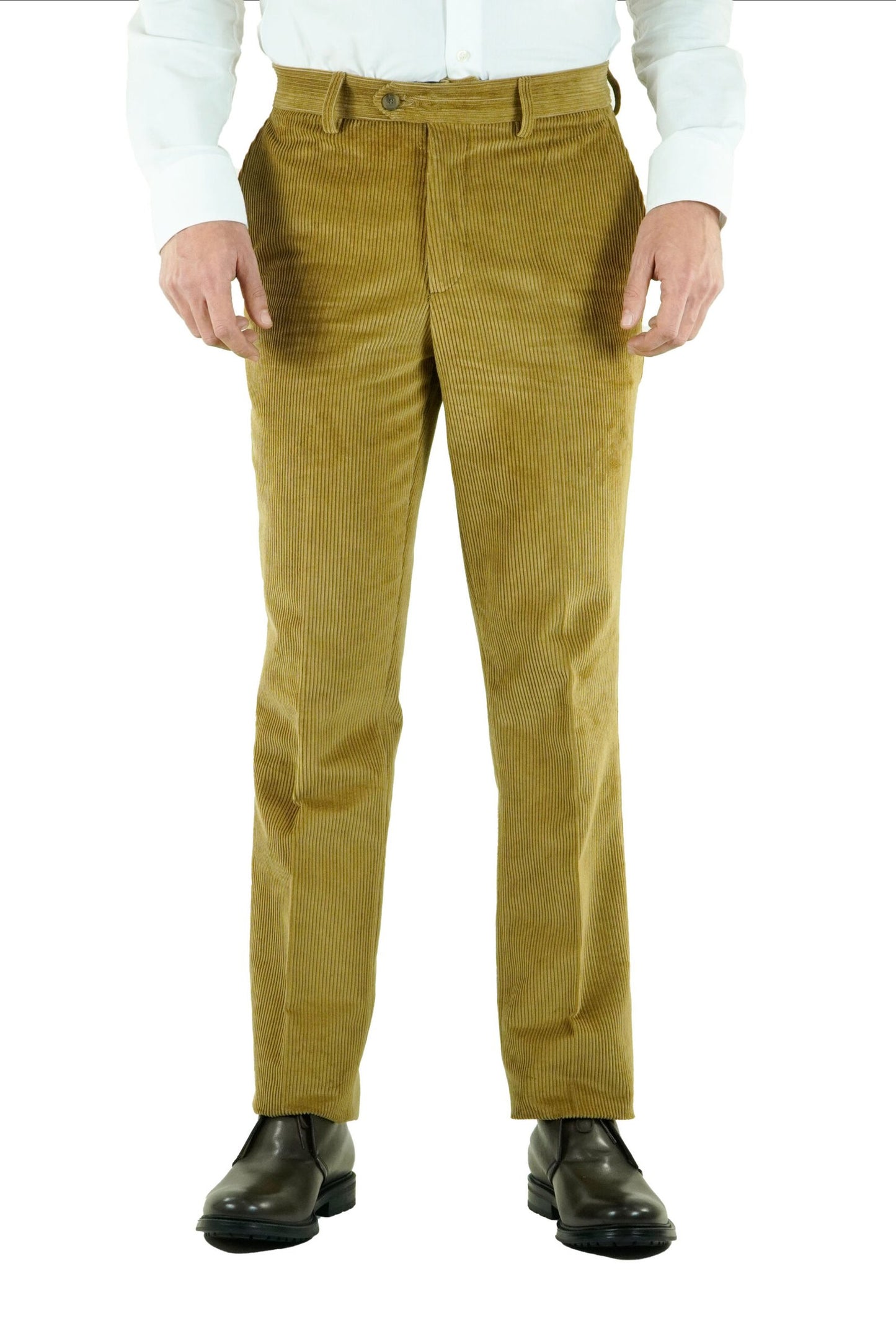 Pantalon camel en velour